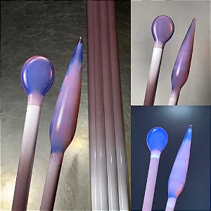 Rose Quartz Rod - Greasy Glass - COE33