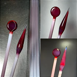 Transitional Phoenix Rod - Greasy Glass - COE33