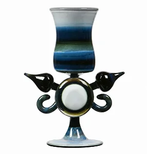 MEIO BASTÃO - Fade To Black - Trautman Glass Art - COE33