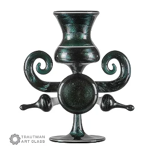 MEIO BASTÃO - Heavy Blue Leprechaun - Trautman Glass Art- COE33