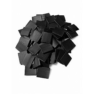 Kit Com 100 Unidades Mangueira 2cm Preta Para Seda de Vidro