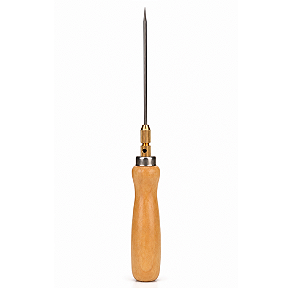 Furador Tungstênio Removível 2mm - Cabo de Madeira - 20cm