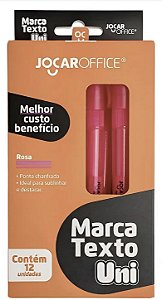 Marca Texto Rosa Fluorescente Jocar Office Unidade Escolar