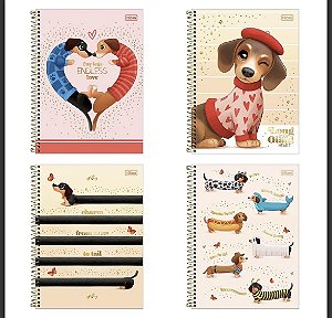 CADERNO CAPA DURA 80FLS TILIBRA BROWNIE 1 MATÉRIA