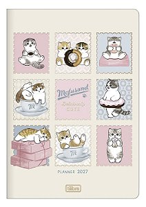 Planner 2027 Mofusand Tilibra Grampeado Anual Organização Gatinhos Fofo