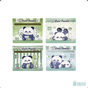 Caixa de Notas Adesivas Panda 48 Blocos Sticky Notes Post-it Marcador de Página Fofo