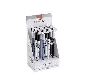 Caneta Esferográfica Dog Apagável - Cores Sortidas - Brw