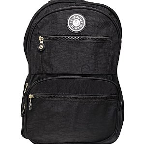 Mochila Escolar Elemo Preta para Notebook 21L Reforçada Unissex