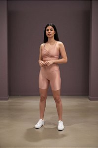 TOP FRAN + SHORT 1/2 COXA SEM BOLSO - TAM. M