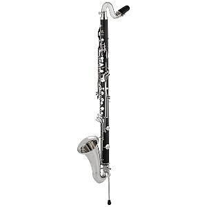 Clarinete Baixo Schieffer SCHCB-001 c/ extensão até o mi bemol grave - Linha Adágio – Excelente Timbre e Afinação