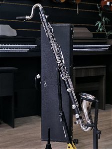 Clarone Baixo Conn com extensão até o ré grave - madeira (SEMINOVO) #L63574