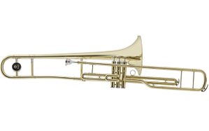 Trombone de pistos Schieffer com afinacao em Bb (Si bemol) corpo laqueado e estojo super luxo - SCHTB-002