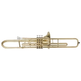 Trombone curto de pistos Schieffer com afinacao em Bb (Si bemol) corpo laqueado e estojo super luxo - SCHTB-004