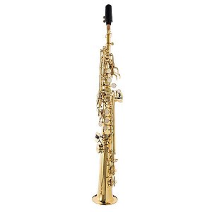 Saxofone Soprano Reto Schieffer Bb Sib Laqueado Completo #SCHSS-001R