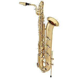 Sax Baritono Schieffer Laqueado c/ lá grave e Estojo c/ rodas - SCHBS-001L