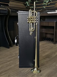 Trompete Triunfal Bb Schieffer corpo dourado - SCHTP-009