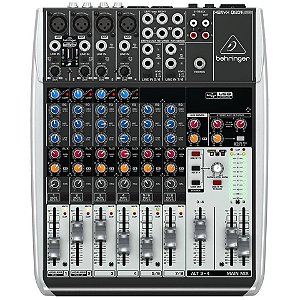 Mesa de Som Analógica Behringer Xenyx Q1204 Usb Mixer 8 Canais Bivolt