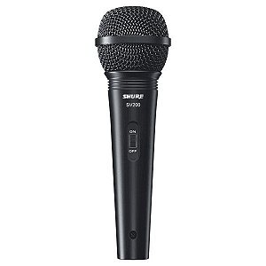 Microfone SV200 Shure Com Cabo Dinâmico Cardioide
