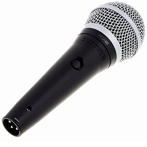 Microfone Shure PGA48 - LC Dinâmico