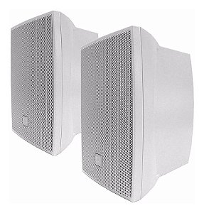 Caixa de Som Acústica JBL C521B Passiva 80W Rms Branca Par