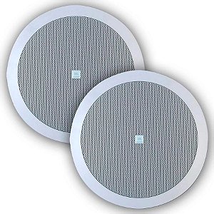 Par Arandelas Coaxial Redonda Jbl 6co2r S/at 25w Rms Branco