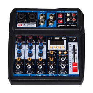 Mesa de Som Analógica 6 Canais M6 Lexsen Efeitos/Interface