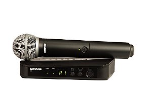 Microfone Shure BLX24BR/PG58-M15 Sem Fio PG58 para Vocais