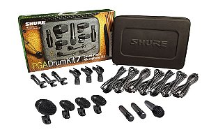 Microfone Shure PGADRUMKIT7 Para Bateria Com 7 Peças