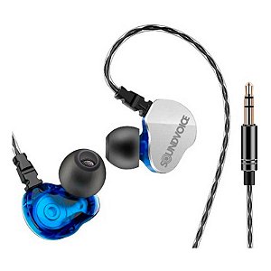Fone In-Ear Retorno Palco Soundvoice IN01 Azul