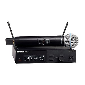 Sistema de Microfone Sem Fio Beta 58A SLXD24/B58-G58 Shure