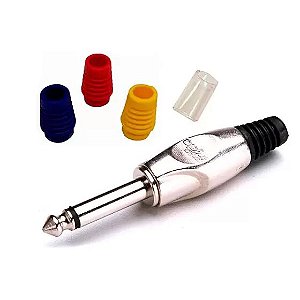 Plug Mono Niquelado P10N Preto - Santo Angelo