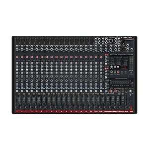 Mesa de Som Analógica Phonic AM 2442 FX Mixer Phonic AM2442FX