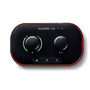 Interface de Áudio Focusrite Vocaster One Com Botão Mute