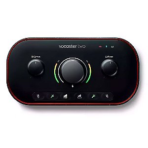 Interface de Áudio Focusrite Vocaster Two Com Bluetooth