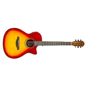 Violão Benson BGF100CE HB Conc Aço Cutaway Elet Honeyburst