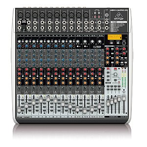 Mesa De Som Analógico Behringer QX2442USB Com 24 Canais BiVolt
