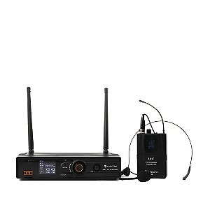 Sistema de Microfone Sem Fio Headset Kadosh - Phase Locked Loop Cardioide - K501H B6 (660-690Mhz)