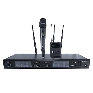 Sistema de Microfone Kadosh Sem Fio UHF K1202C B6 (660-690Mhz)