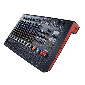 Mesa de Som Analógica K-Audio MP8,2 de 8 Canais Com Bluetooth