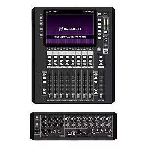 Mesa de Som Digital Waldman MTX26 de 26 Canais Bivolt Com Phantom Power