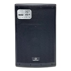 Caixa de Som Amplificada Waldman BRK1800 Ativa de 15" e Duas Vias