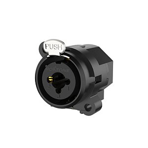 Conector XLR Roxtone RC6FS Painel Combo Fêmea
