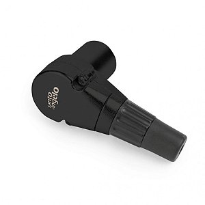 Conector XLR Linha 3 Polos Macho SAS3 90 Graus Preto