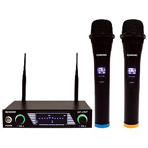 Microfone Sem  Fio Soundvoice MM220SF Duplo