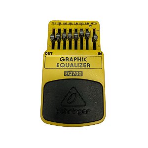 Pedal Behringer EQ700 Graphic Equalizer Cor Amarelo - OUTLET