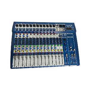 Mesa de Som Soundcraft MI16 Analógico com 16 Canais
