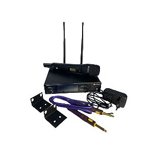 Sistema de Microfone Kadosh Sem Fio K1201M Preto - OUTLET