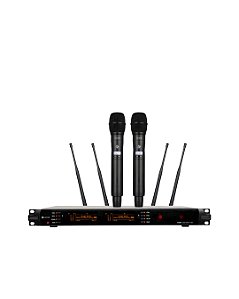 Microfone Kadosh Sem Fio Valvulado Duplo K2002M