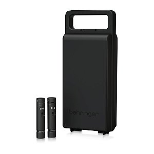 Microfone Condensador Behringer C-2 Dark Edition - 2 Unidades + Estojo