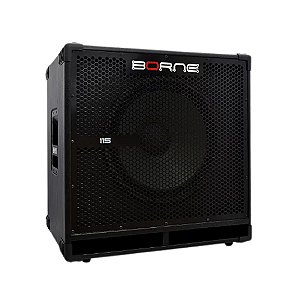 Caixa de Som Passiva Borne Para Contra Baixo P115 Preto